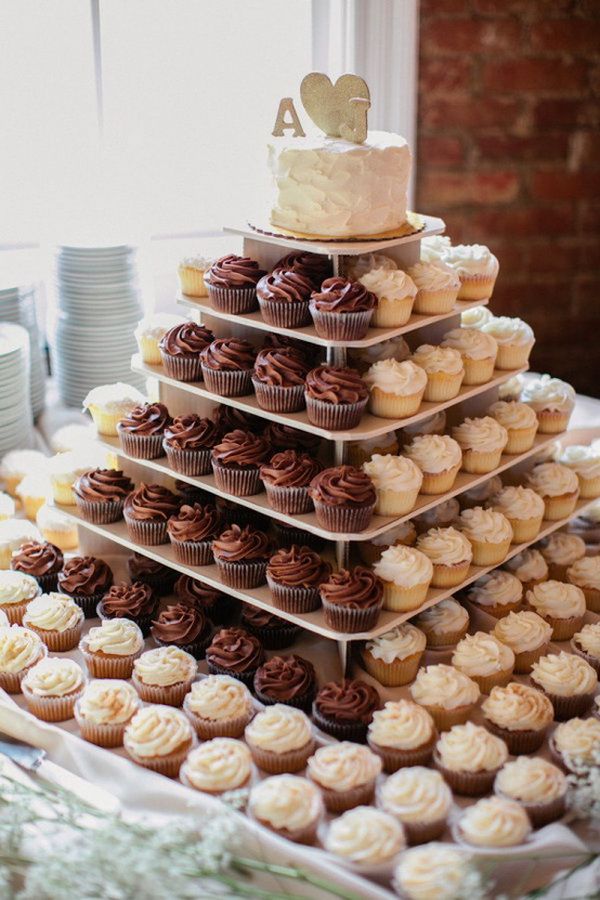 Mouthwatering Cupcake Wedding Cakes That Will Rock Your Wedding World TopWeddingSites