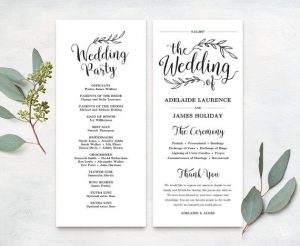 Free Wedding Program Templates | Wedding Program Ideas