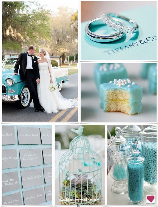 tiffany blue and silver wedding theme