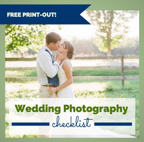 ultimate wedding photography checklist free print out