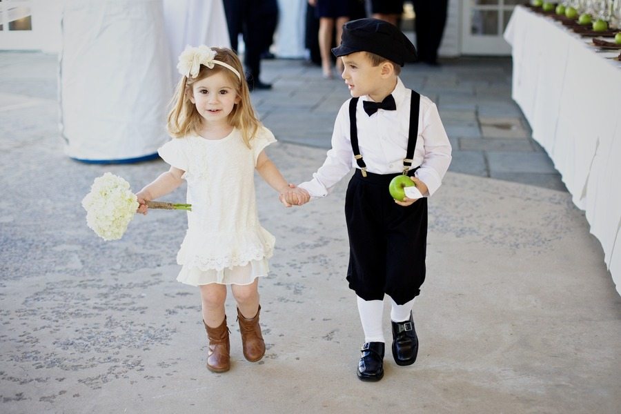cutest flower girl ring bearer couple outdoor weddings