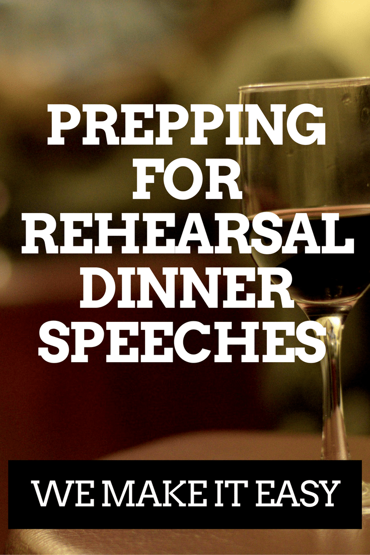 speeches at wedding before or after dinner