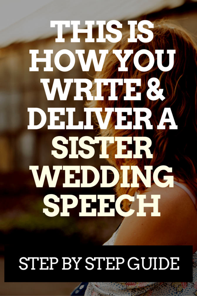 speeches wedding sister