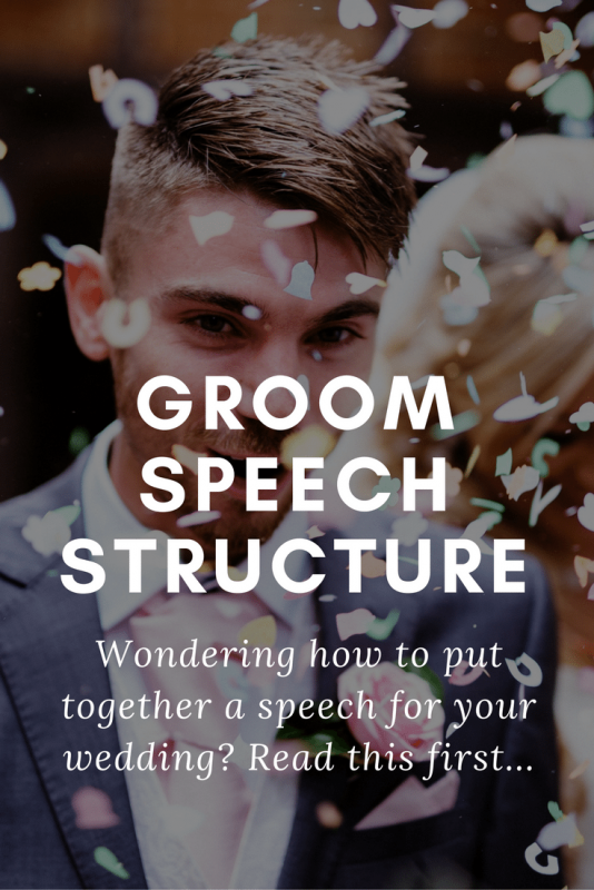 writing a wedding speech groomsmen