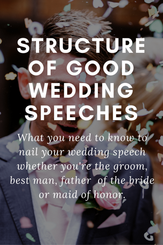 things to say on a wedding speech